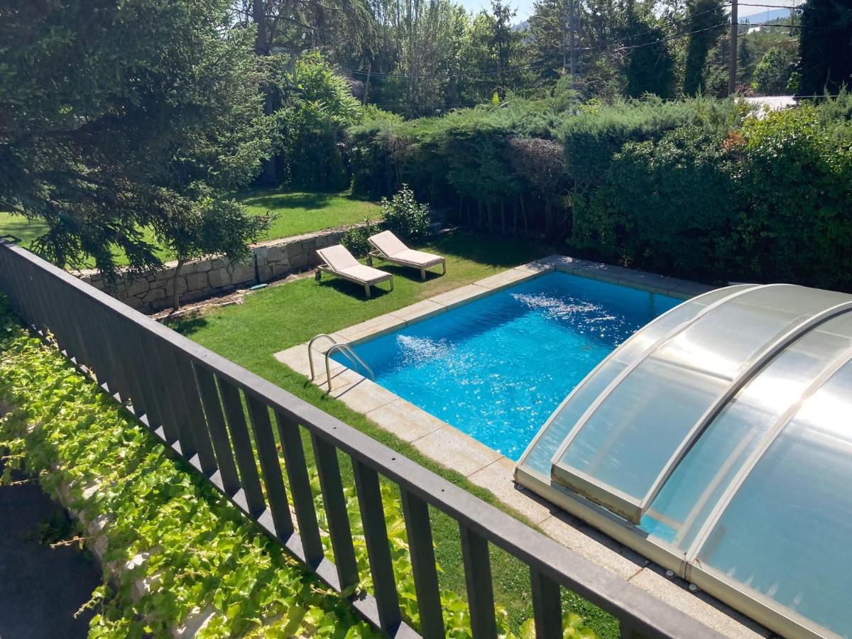Los Cedros, Gran Chalet Con Piscina Y Apartamento En Navacerrada Exteriér fotografie